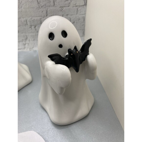 Target Hyde & EEK! Ceramic Ghosts With Bat, Pink Pumpkin and Ghost With Cat - Picture 6 of 8